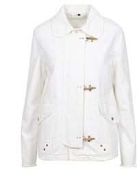 Fay - Abrigos blancos - Lyst