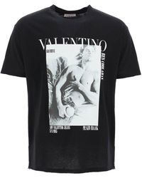 Valentino - Archivdruck T -Shirt - Lyst