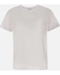 Woolrich - Logo de algodón White Crew Camiseta - Lyst