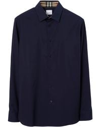 Burberry - Man Blue Shirt 8071800 - Lyst