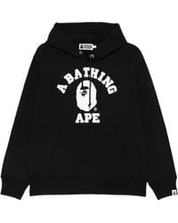 A Bathing Ape - College Pullover Hoodie M - Lyst