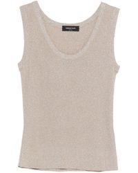 Fabiana Filippi - Ivory Scoop Neck Top - Lyst