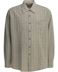 Our Legacy - Above Casual Cotton Linen Shirt - Lyst
