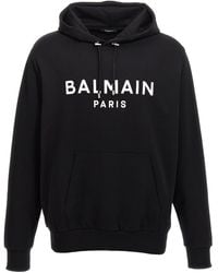Balmain - Sudadera con capucha de logotipo de - Lyst