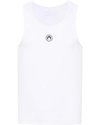 Marine Serre - Moon Cotton Tank Top - Lyst