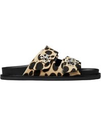 Tory Burch - Sandalen T Lock Aus Kalbshaar - Lyst