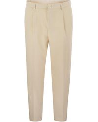 Tagliatore - Rek Katoen Blend Broek - Lyst