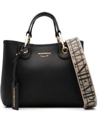 Emporio Armani - Schultertasche Mit Logo-Prägung - Lyst