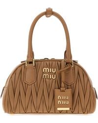 Miu Miu - Nappa Leather Arcadie Handbag - Lyst