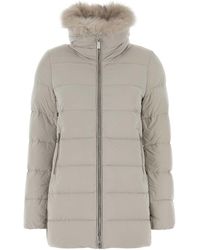 Moorer - Lightweight Nylon Down Jacket With Detachable Hood - Lyst
