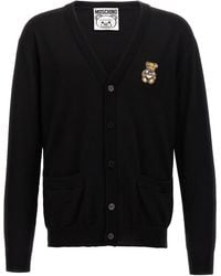 Moschino - Teddy Wool Cardigan - Lyst