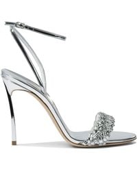 Casadei - Sandales Interstellar 100 Mm À Ornements En Cristal - Lyst