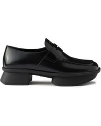 Prada - Sole Flat Shoes With Glossy Finish And Moder - Lyst