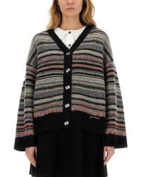 Ganni - Boxy Fit Cardigan - Lyst