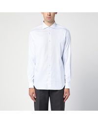 Xacus - Small Striped Light Cotton Travel Shirt - Lyst