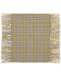 Burberry - Check Cashmere Buff - Lyst