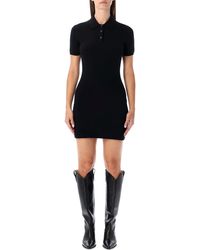 T By Alexander Wang - Wool Polo Mini Dress - Lyst