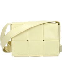 Bottega Veneta - Cassette Crossbody Bags/Cream Leather - Lyst