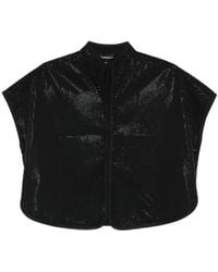 Emporio Armani - Studded Cropped Top - Lyst