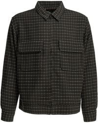 Needles - Dobby Square Rayon Polyester Lightweight Jacket - Lyst