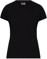 EA7 - Logo Series Jersey T-Shirt - Lyst