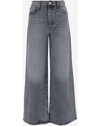 Mother - Jeans Di Cotone Allungata Madre - Lyst