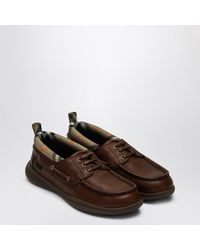 Burberry - Loafers With Check Trim - Lyst