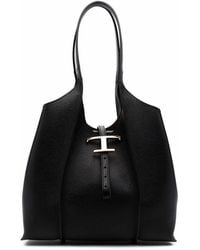 Tod's - T Timeless Mini Leather Tote Bag - Lyst
