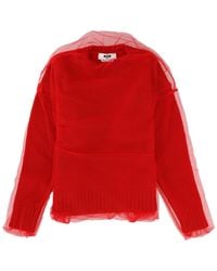 MSGM - Merino Wool Sweater - Lyst