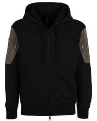 Neil Barrett - Cotton Logo Hooded Sweatshirt - Lyst