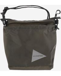 and wander - Nylon Shoulder Bag With Logo - Lyst
