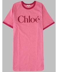 Chloé - Vestito Maxi T Shirt - Lyst
