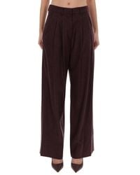 PT Torino - Bordeaux Virgin Wool Trousers - Lyst