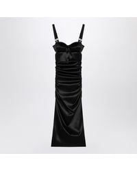 Dolce & Gabbana - Draped Dress With Bra Detail - Lyst