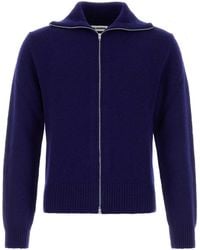 Jil Sander - 3/4 Slv Hn Zipped Up Cardigan - Lyst