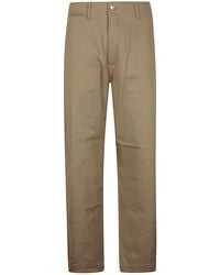Edwin - Cotton Wide Leg Trousers - Lyst