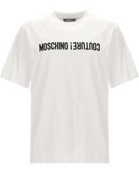 Moschino - T-shirt de broderie de logo - Lyst