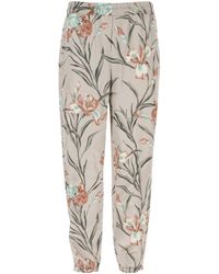 Saint Laurent - Printed Satin Pant - Lyst