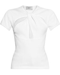 Coperni - Twist-Detail Short-Sleeve Top - Lyst