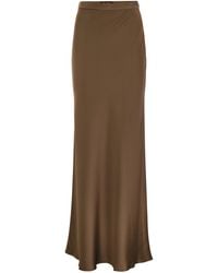 Max Mara - Rimini fließender Rock in Envers Satin - Lyst