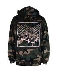 Valentino Garavani - Cotton-Blend Camouflage Logo Sweatshirt - Lyst