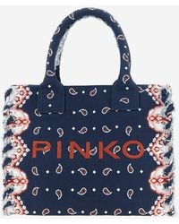 Pinko - Shopper Bag Cotton - Lyst
