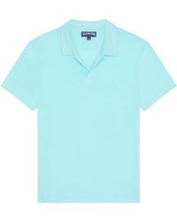 Vilebrequin - Short Sleeved Linen Polo Shirt - Lyst