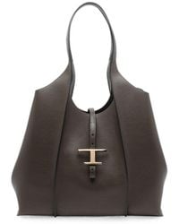 Tod's - T Timeless Medium Leather Tote Bag - Lyst