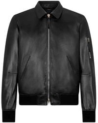 Tom Ford - Leather Bomber Jacket - Lyst