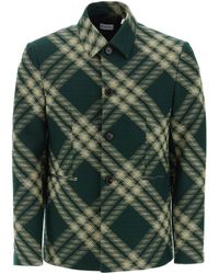 Burberry - Single-Breasted Check Jacket - Lyst