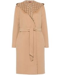 Gucci - Gg Wool Reversible Coat - Lyst