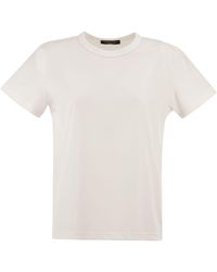 Fabiana Filippi - Jersey T-Shirt With Luminous Thread - Lyst