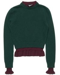 Acne Studios - Layered Knit Sweater - Lyst