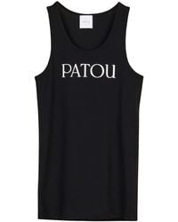 Patou - Logo Print Tank Top - Lyst